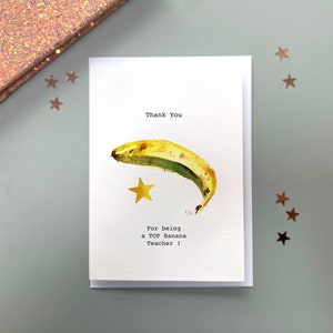 Cartes TOP BANANA personnalisées pour assistant enseignant, meilleure carte arc-en-ciel de tous les temps pour personnaliser le nom