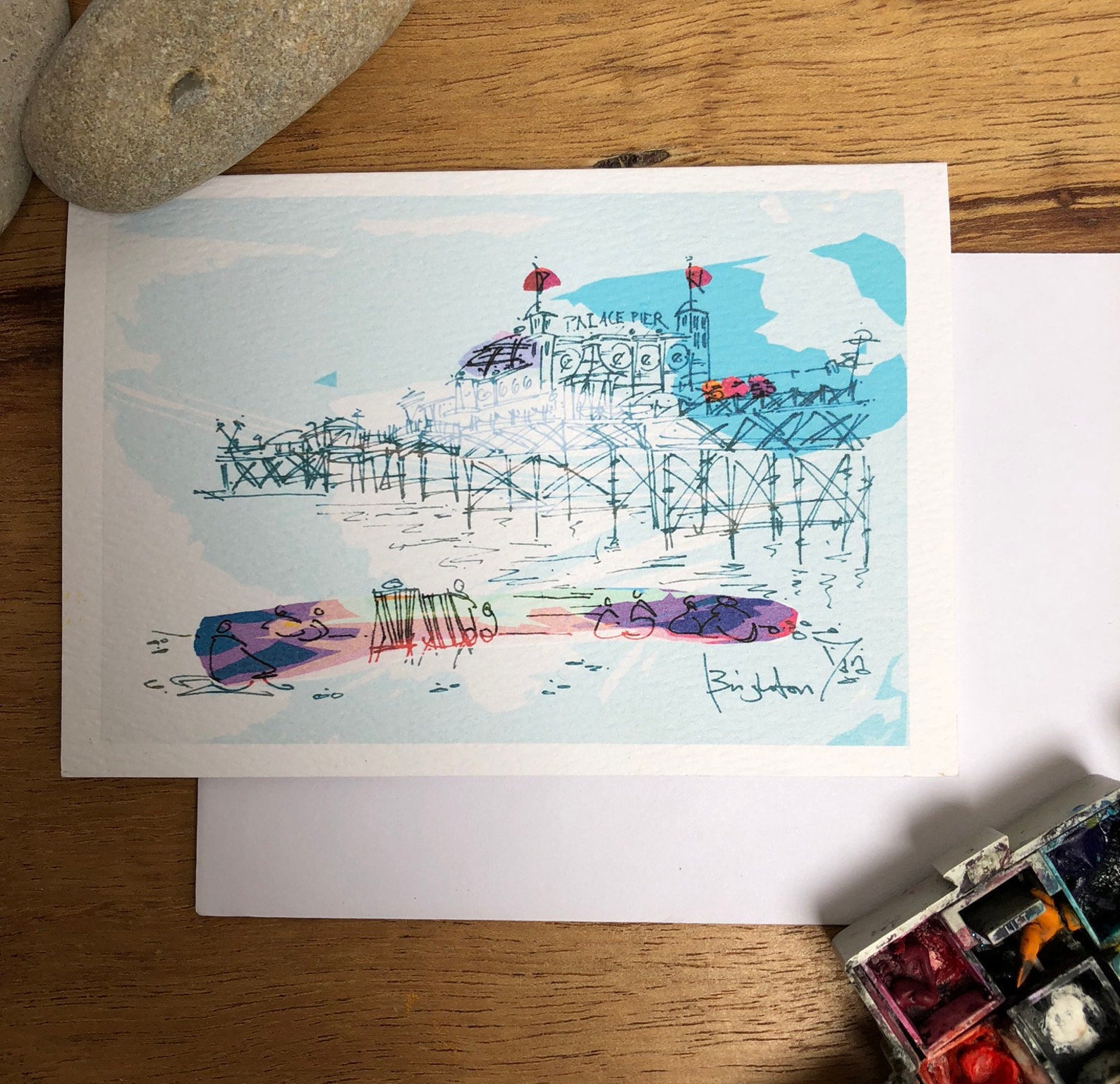 Brighton Pier Card Brighton Card Brighton Etsy Canada