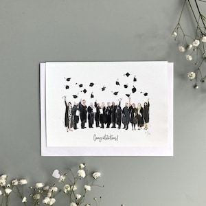 Carte de remise des diplômes, carte de diplôme universitaire de félicitations