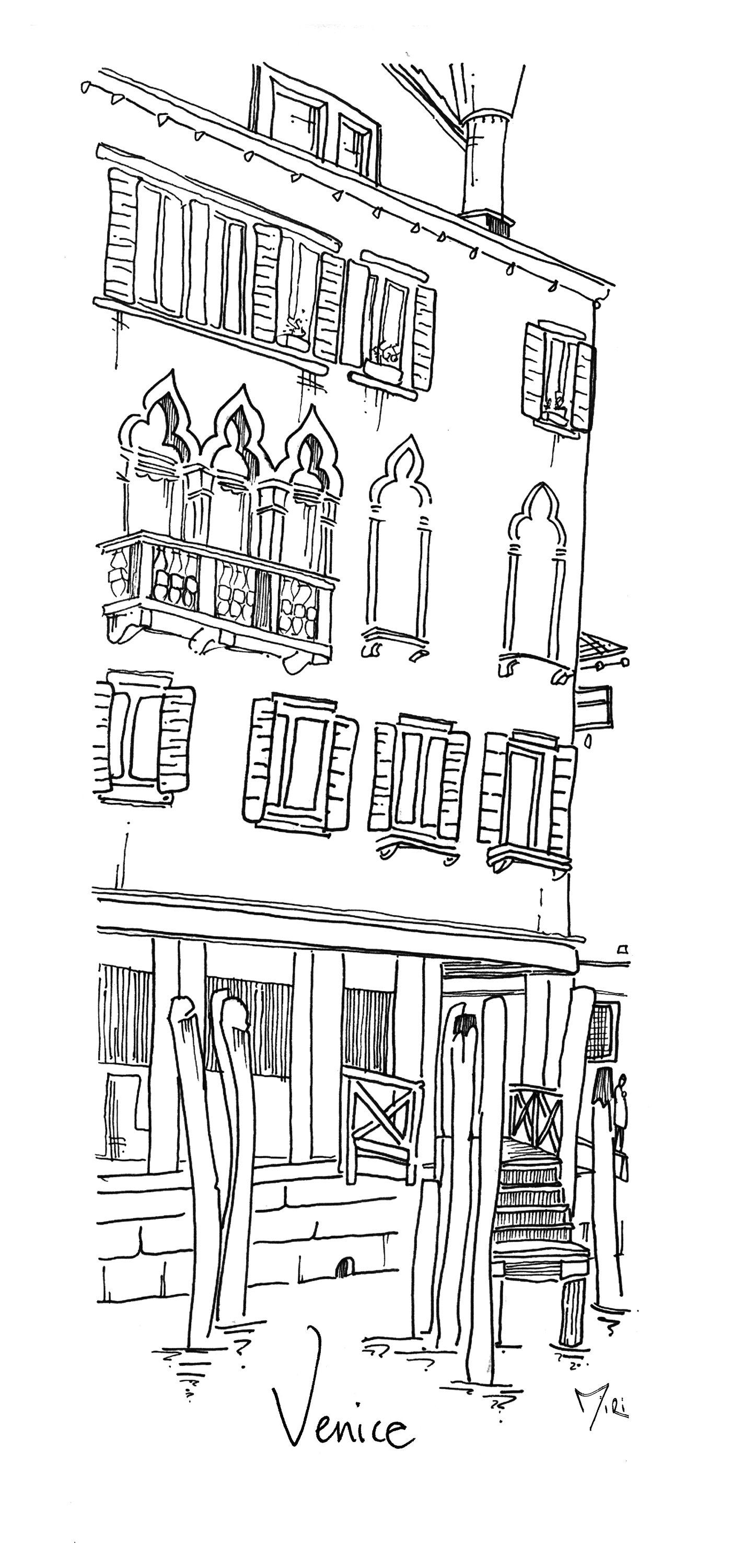 Venice Print Venice Black and White Print Venice Digital - Etsy UK