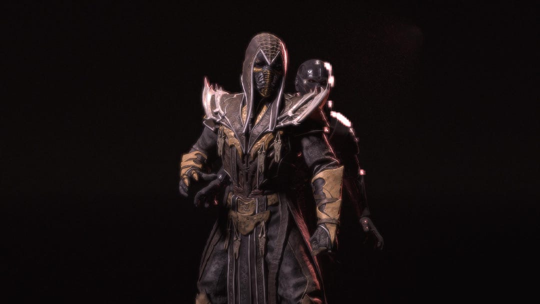 Noob Saibot With Clone Mortal Kombat Figurine Collectible Statue