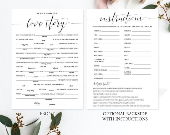 Editable Bachelorette Mad Libs, Printable Mad Libs, Bridal Shower Games ...