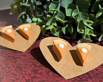 Pumpkin pie earrings