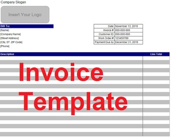 Google Docs Invoice Etsy