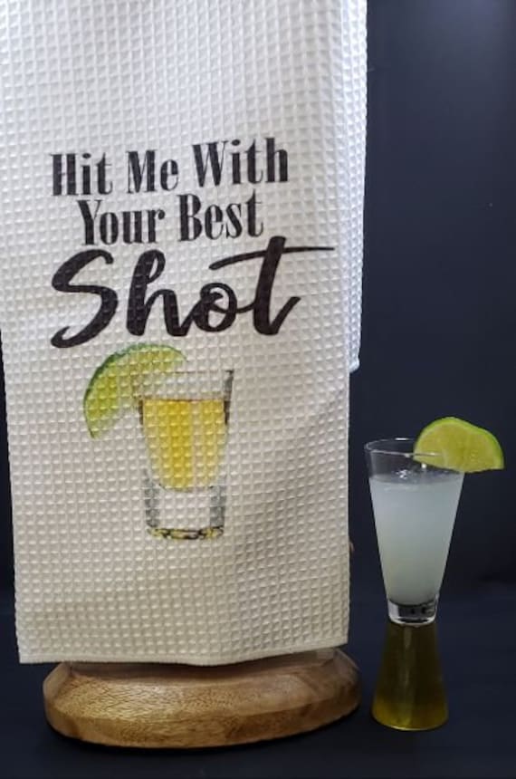 Unique Alcohol Themed Dish Towels , Bartender Themed Dish Towels, Bar Towels,  Fun Song Lyric & Movie Kitchen Gifts, Housewarming, Guy Stuff 