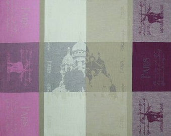 French Jacquard Kitchen Towels Paris Lutece & Prodige Purple Tea Towels,  Pack of 2 towels