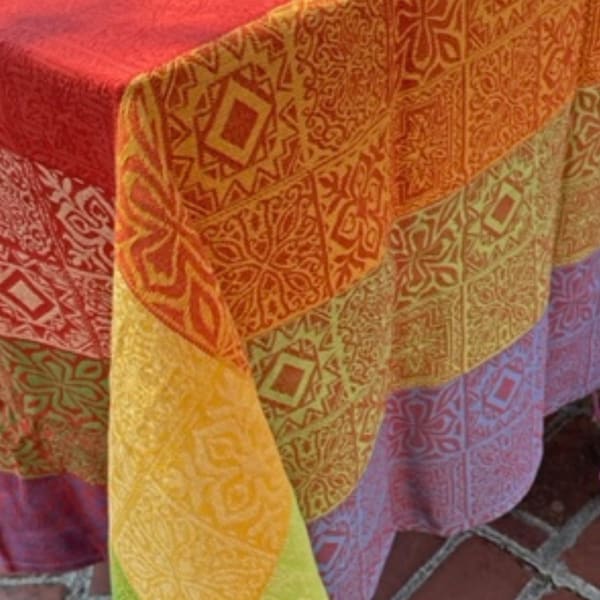 Nappe Provençale Vent Du Sud - Jacquard Teflon - 170x170 Cm - Vent Du Sud