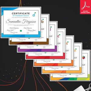 Girl Scout Rededication Certificate Bundle | Printable PDF Template