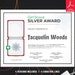 Girl Scout Silver Award Certificate Printable PDF Template - Etsy