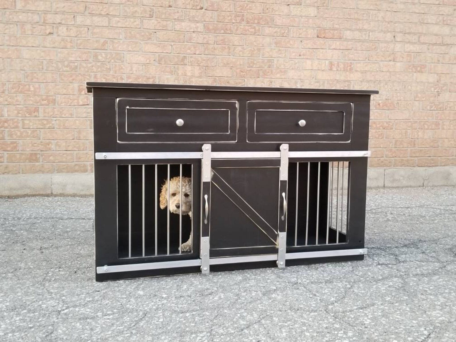 Dog Kennel/farmhouse Dog Kennel/dog Crate/console Table/dog Etsy Canada