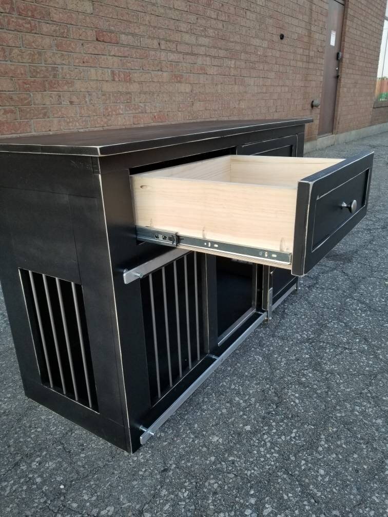 Dog Kennel/farmhouse Dog Kennel/dog Crate/console Table/dog Etsy Canada