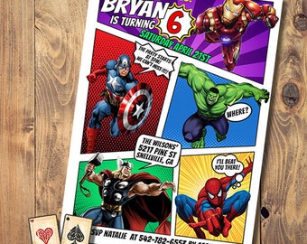 Download Avengers Birthday Etsy