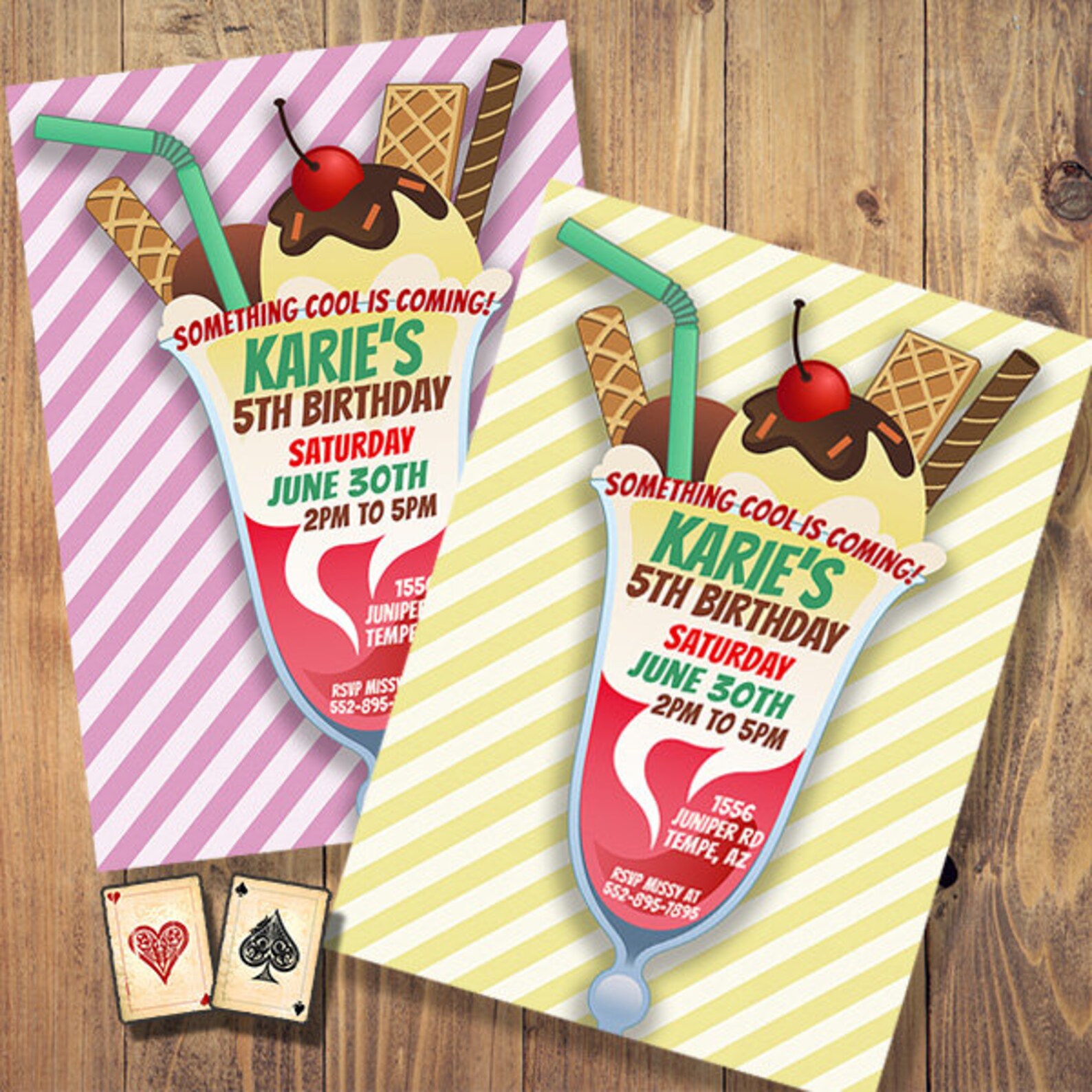 Milkshake Invitation Ice Cream Birthday Invite Summer Party | Etsy