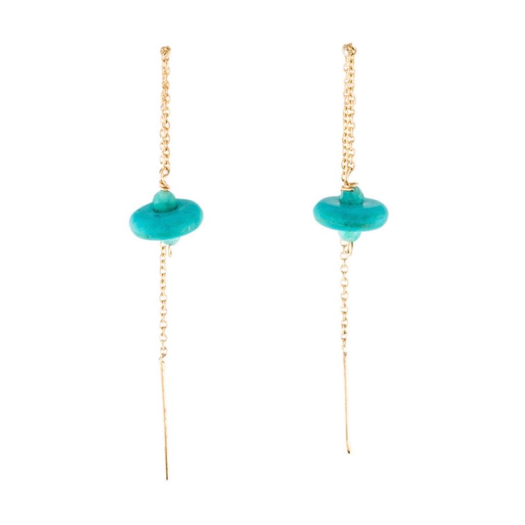 Turquoise Threaders - 14K Gold Filled