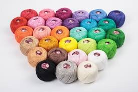 Iris Vita Cotton. Vita Iris cotton Print. Mercerized cotton. Yarn kni…