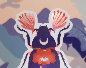 Cockchafer Sticker (Effect: Matte Holographic)