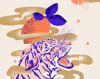 Screenprint The Tears of the Tiger