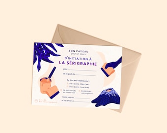 Bon cadeau pour stage de sérigraphie