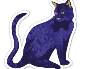 Cat Sticker (Effect: Matte Holographic)