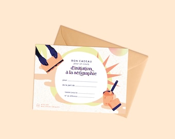 Bon cadeau pour stage de sérigraphie