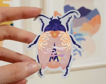 Beetle Sticker (Effect: Matte Holographic)