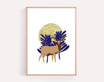 Serigrafia di cervo