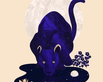 Mirror Panther - Fine Art Print