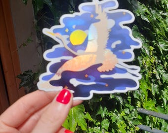 Crane Sticker (Effect: Matte Holographic)