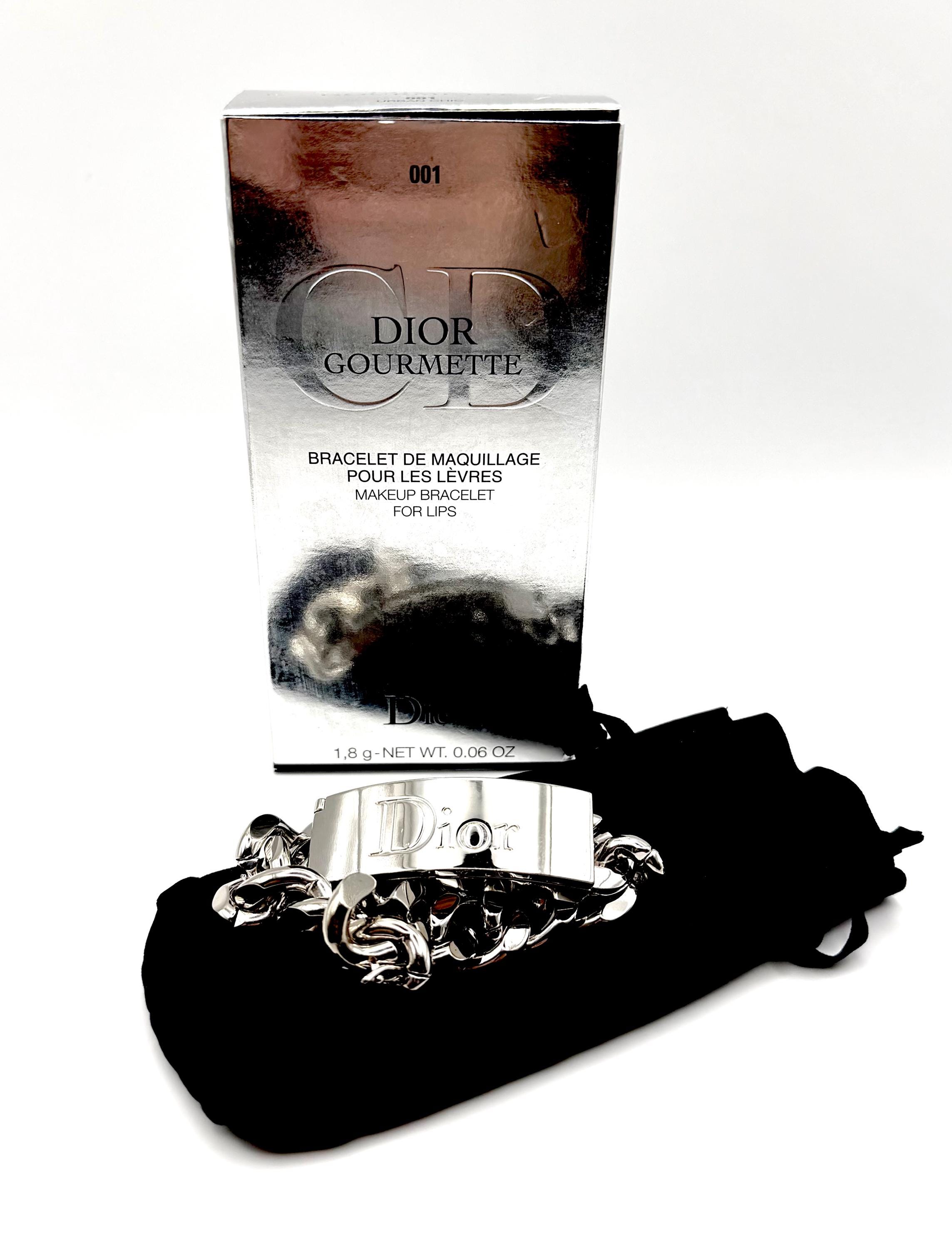 CD Dior Gourmette Makeup Bracelet Lip Gloss 001 - Authentic