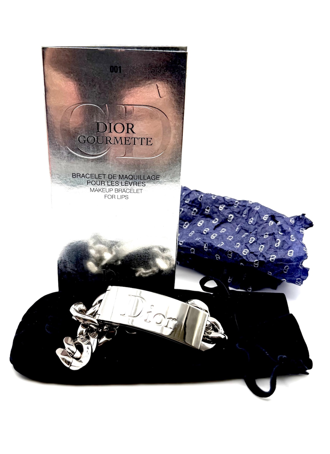 CD Dior Gourmette Makeup Bracelet Lip Gloss 001 - Authentic