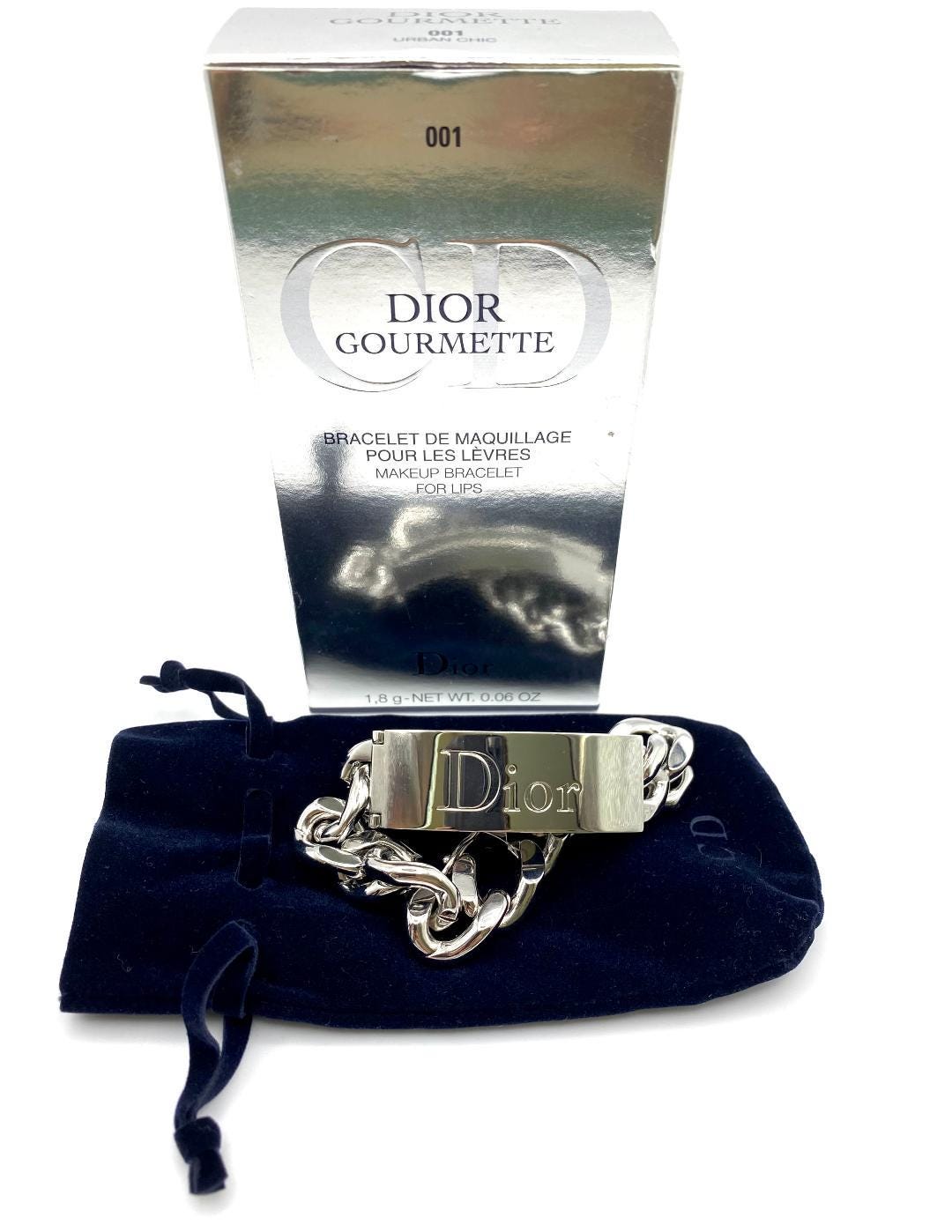 Dior Gourmette NEW Authentic Makeup Bracelet Lip Gloss 001 Made in