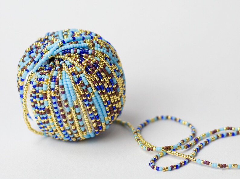 Jewelry making kit Bead crochet kit Modern necklace Patchwork Etsy