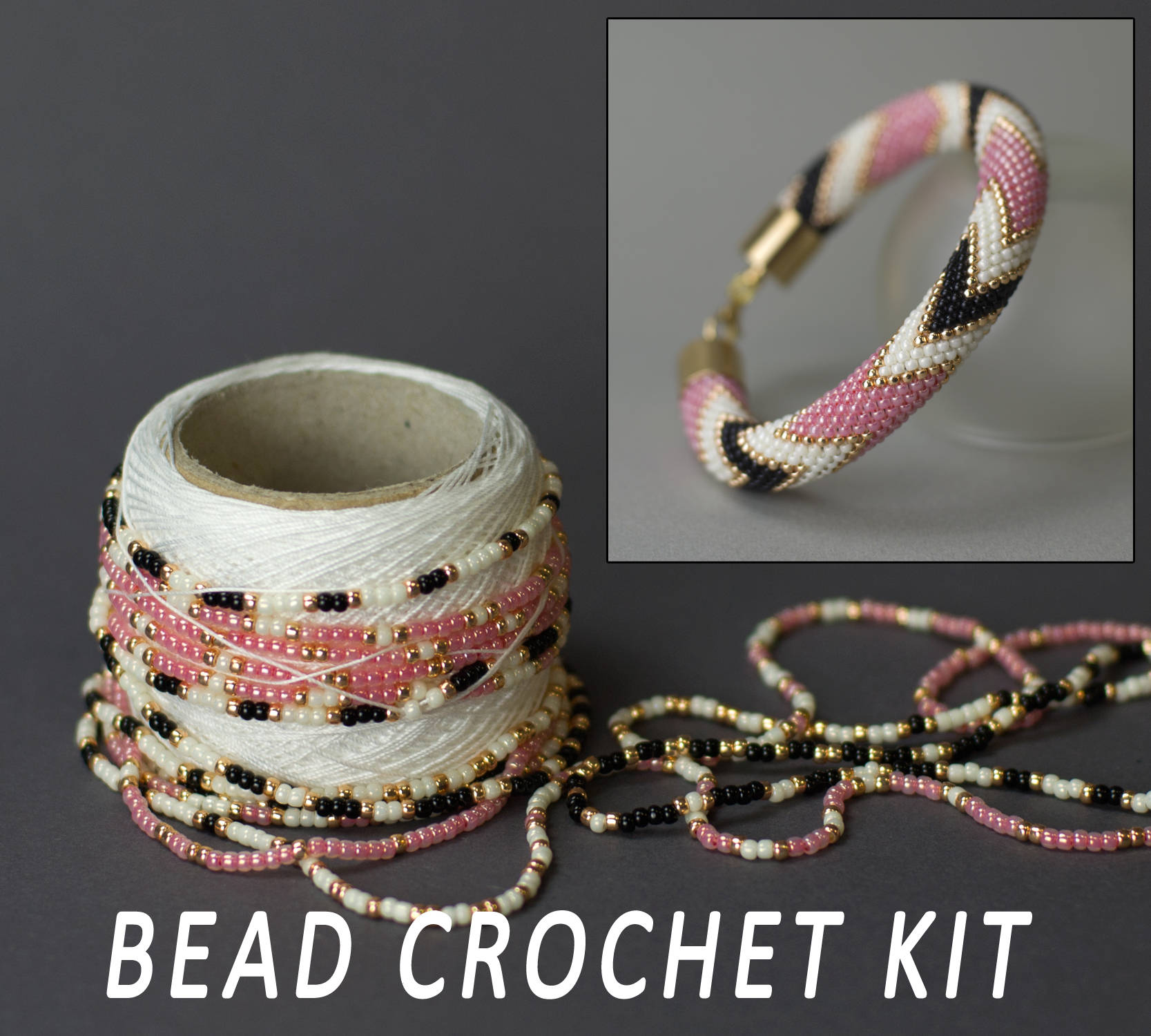 Seed Bead Kit Diy Jewelry Bracelet Making Kit Hobby Kit Etsy
