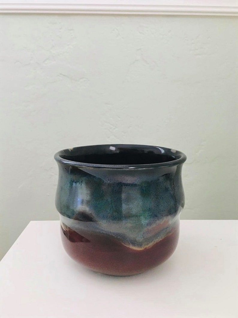 aloe planter Ceramic planter succulent pot drainage hole purple planter blue planter gray planter