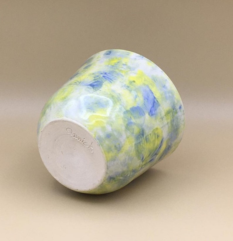 Ceramic Planter small planter yellow planter Blue planter