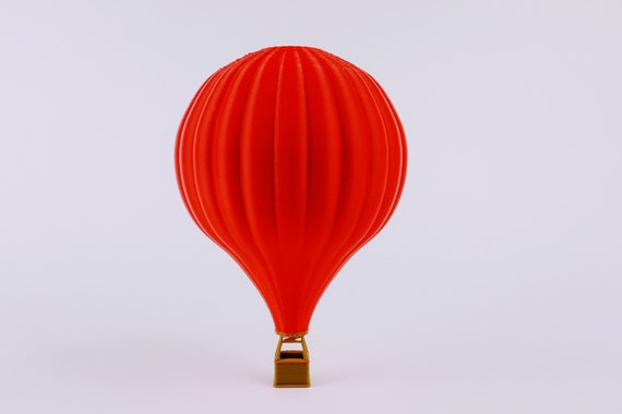 Miniature RED COLOR Ho scale 1 87 Hot Air Balloon for Model Train