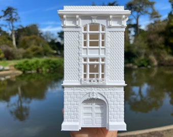 Klein miniatuur N-schaal Hook & Ladder Co. 8 Ghostbusters Firehouse-monument