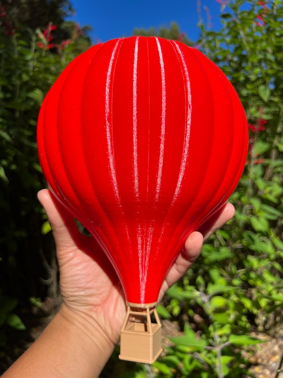 Large Miniature RED COLOR O scale Hot Air Balloon for Model or