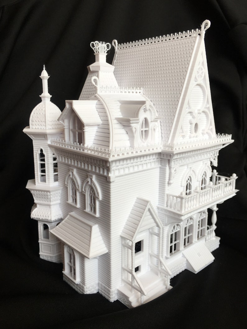 Miniature Victorian Collection 7 Nob Hill House 1:87 French Empire Style Built Ready image 8