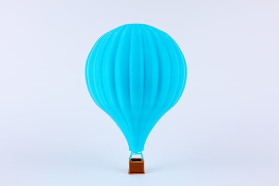 Miniature BLUE COLOR HO Scale 1 87 Hot Air Balloon for Model Train