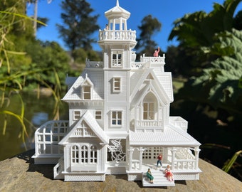 Miniatur HO Scale Praktisches Hexenmagie-Victorian20 Haus