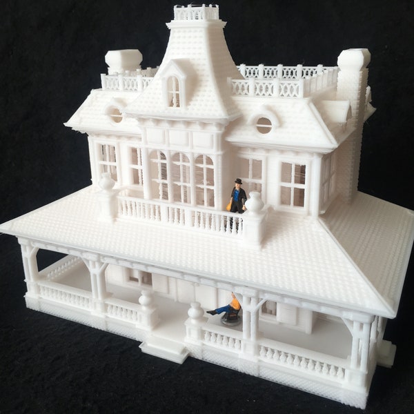 HO-Scale Miniature #15 Petticoat Hotel 1:87 Scale Built Assembled