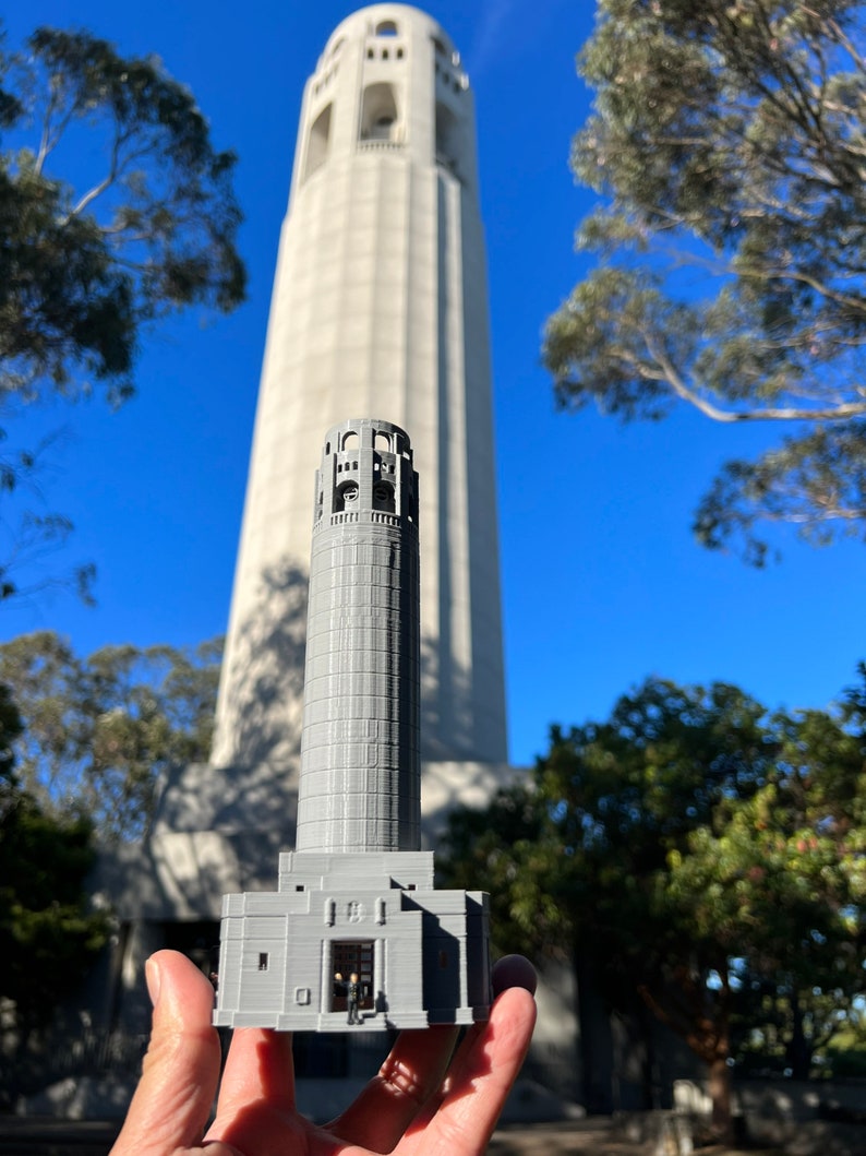 Small Miniature N Scale Coit Tower San Francisco Landmark image 1