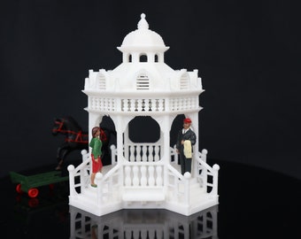 Large O-Scale 1:48 Victorian Park Gazebo/Bandstand Assembled and Built by Gold Rush Bay