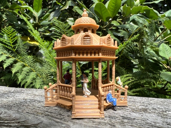 Lot De 10 Bancs De Parc Miniature Échelle HO TT 1:87 - Accessoires Paysage Train