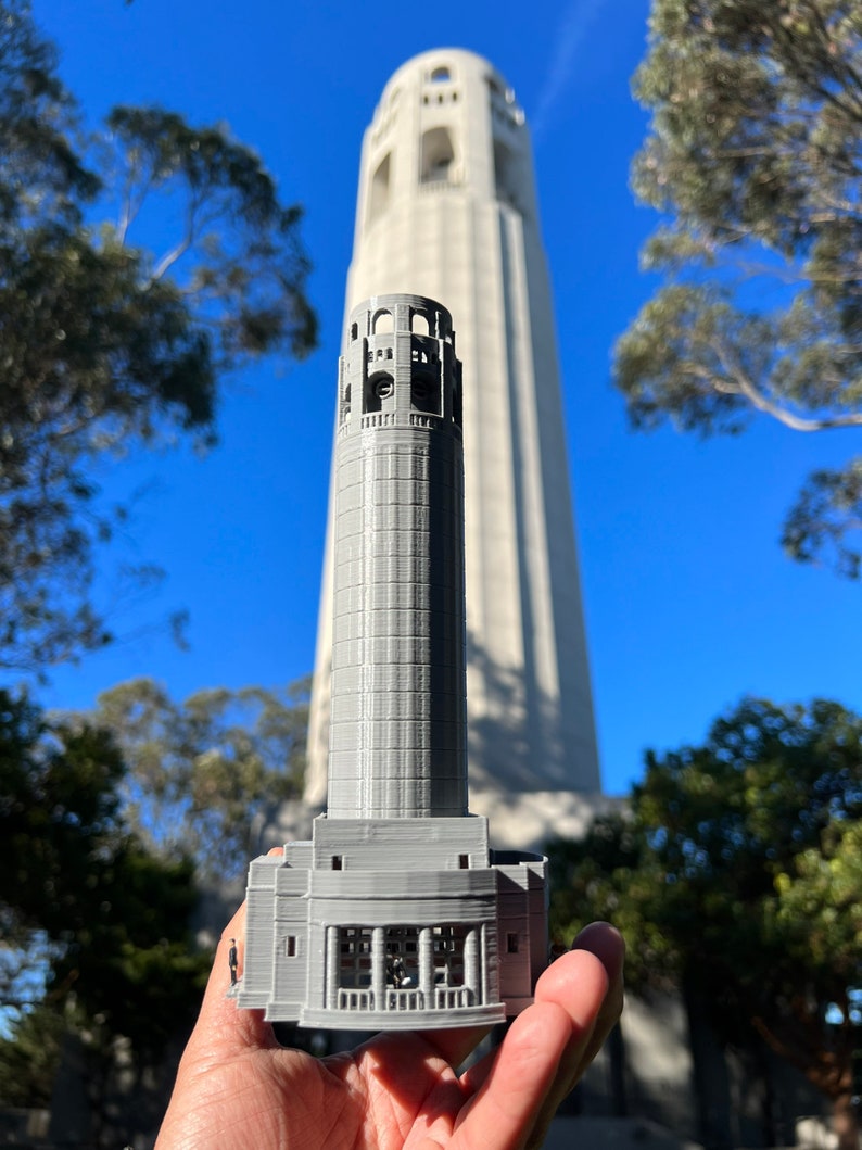 Small Miniature N Scale Coit Tower San Francisco Landmark image 6