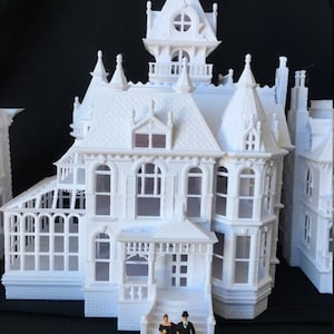 Miniature Victorian 5 Castle Tower House Train HO Scale image 6
