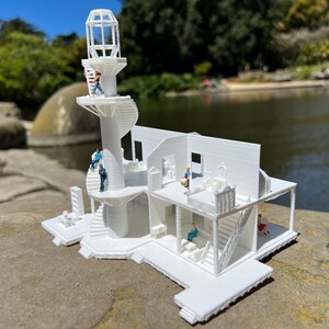 Miniature Victorian #10 Lighthouse Train Layout HO Scale - Etsy