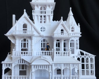 Miniature Victorian #5 Castle Tower House Train HO Scale