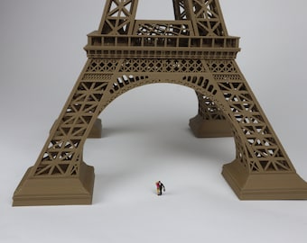 ミニチュア パリ フランス エッフェル塔模型 高さ19インチ ブラウン